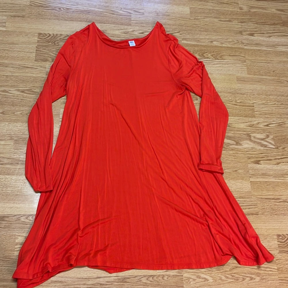 Old Navy Red Piko Dress